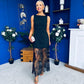 Pauline Detailed Midi Dress Black