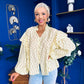 Leslie Polka Long Sleeve Blouse Yellow