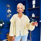 Leslie Polka Long Sleeve Blouse Yellow