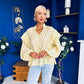 Leslie Polka Long Sleeve Blouse Yellow