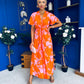 Deirdre Twist Detail Midi Dress Amber