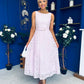June Lace Detail Occasion Dress Lilac