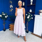 June Lace Detail Occasion Dress Lilac