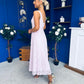 June Lace Detail Occasion Dress Lilac