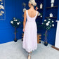 June Lace Detail Occasion Dress Lilac