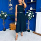 June Lace Detail Occasion Dress Black