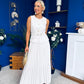 Bernice Detailed Waistcoat & Skirt Set White