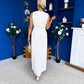 Bernice Detailed Waistcoat & Skirt Set White