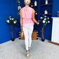 Lana Layered Sleeveless Top Pink