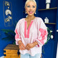 Tina Embroidered Top Pink