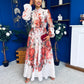 Hayley 3d Floral Detail Shirt Dress Floral Rose
