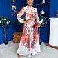 Hayley 3d Floral Detail Shirt Dress Floral Rose