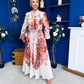 Hayley 3d Floral Detail Shirt Dress Floral Rose
