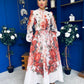 Hayley 3d Floral Detail Shirt Dress Floral Rose