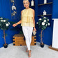 Lana Layered Sleeveless Top Yellow