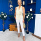 Nanci High Neck Gold Clasp Top Yellow