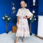 Quin Detailed Midi Shirt Dress Floral