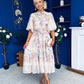 Quin Detailed Midi Shirt Dress Floral