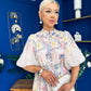 Quin Detailed Midi Shirt Dress Floral