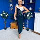 Edel One Shoulder Occasion Dress Black
