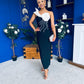 Edel One Shoulder Occasion Dress Black