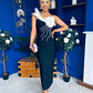 Edel One Shoulder Occasion Dress Black