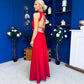 Olivia Open Back Occasion Dress Rouge