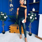Penelope Studded Ruched Top Black
