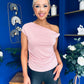 Penelope Studded Ruched Top Pink