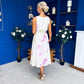 Kennedy Sleeveless Midi Dress Floral Cream