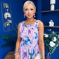 Kennedy Sleeveless Midi Dress Floral Lilac