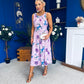Kennedy Sleeveless Midi Dress Floral Lilac