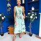 Kennedy Sleeveless Midi Dress Floral Pastel