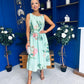 Kennedy Sleeveless Midi Dress Floral Pastel