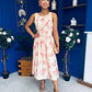 Kennedy Sleeveless Midi Dress Floral Yellow