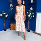 Kennedy Sleeveless Midi Dress Floral Yellow