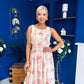 Kennedy Sleeveless Midi Dress Floral Yellow
