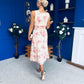 Kennedy Sleeveless Midi Dress Floral Yellow