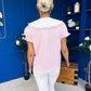 Mel Collar Detail Check Blouse Pink