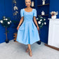 Hilary Sweetheart Neckline Occasion Dress Pwr Blue