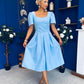 Hilary Sweetheart Neckline Occasion Dress Pwr Blue