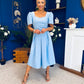 Hilary Sweetheart Neckline Occasion Dress Pwr Blue