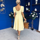 Hilary Sweetheart Neckline Occasion Dress Yellow