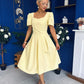 Hilary Sweetheart Neckline Occasion Dress Yellow