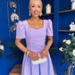 Hilary Sweetheart Neckline Occasion Dress Lilac