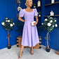 Hilary Sweetheart Neckline Occasion Dress Lilac