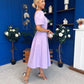 Hilary Sweetheart Neckline Occasion Dress Lilac