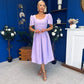 Hilary Sweetheart Neckline Occasion Dress Lilac