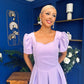 Hilary Sweetheart Neckline Occasion Dress Lilac
