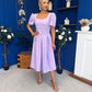 Hilary Sweetheart Neckline Occasion Dress Lilac